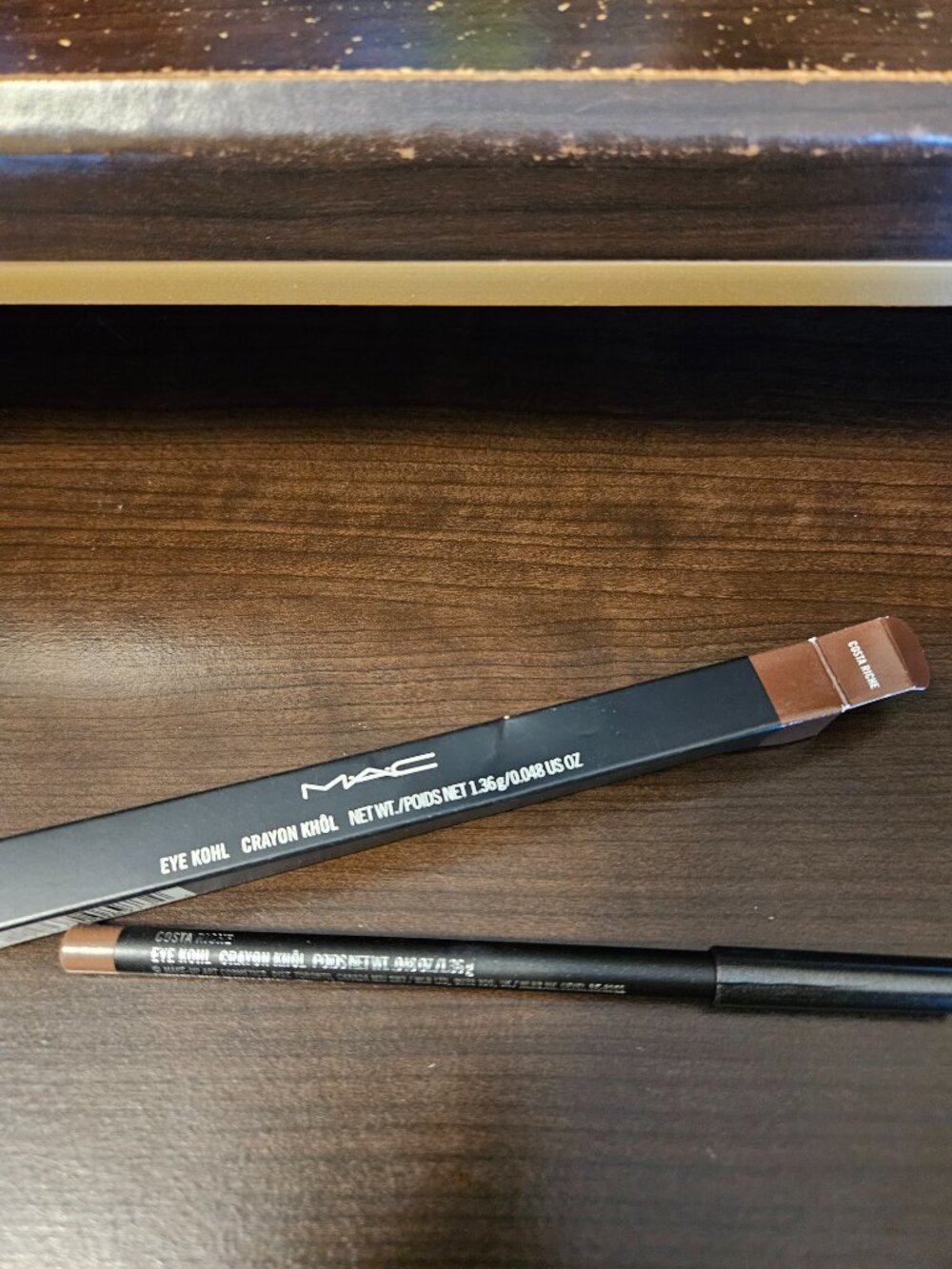 MAC Eye Kohl Eyeliner Pencil Costa Riche Rich Brown Full Size (NEW)